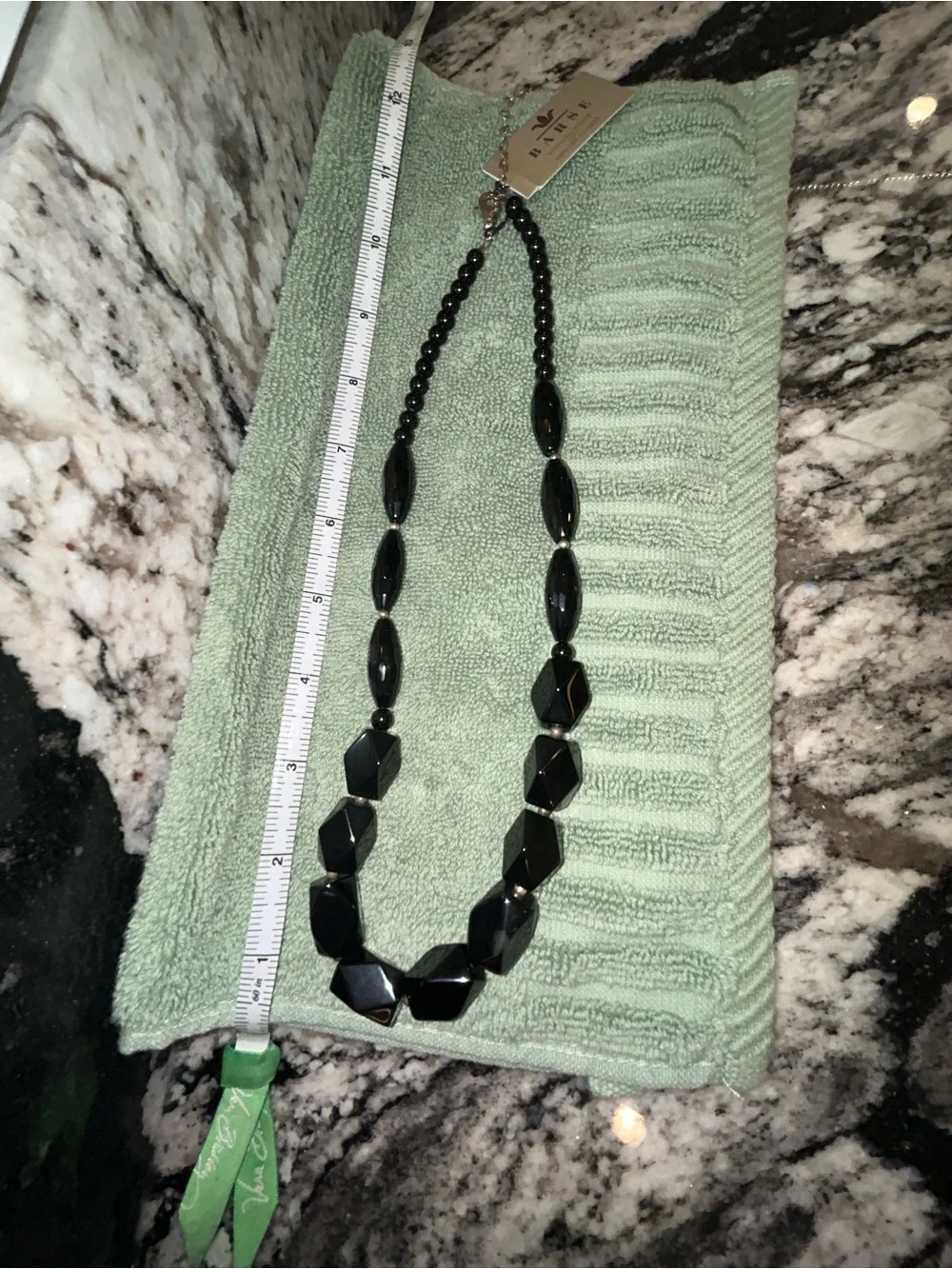 Black Faceted Statement Necklace - Women Jewelry Black onyx &  Silver